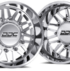 Dually Wheels Aftermath Polished 22x8.25 8x200 SS Fronts 05-25 Ford F-350 11-14 F-450 DDC Wheels