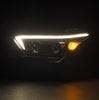 AlphaRex LUXX-Series LED Projector Headlights Black W/ Activation Light & Sequential Signal & DRL For 2023-2024 Toyota Tacoma