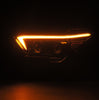 AlphaRex LUXX-Series LED Projector Headlights Black W/ Activation Light & Sequential Signal & DRL For 2023-2024 Toyota Tacoma