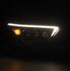 AlphaRex NOVA-Series LED Projector Headlights Alpha Black W/ Activation Light & Sequential Signal & DRL For 2024+ Toyota Tacoma