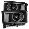 AlphaRex LUXX-Series LED Projector Headlights Black W/ Activation Light & Sequential Signal For 2024-2026 Toyota Land Cruiser Heritage Edition