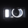 AlphaRex LUXX-Series LED Projector Headlights Black W/ Activation Light & Sequential Signal For 2024-2026 Toyota Land Cruiser Heritage Edition