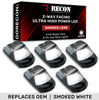 Ford Super Duty 17-22 Smoked 5 Piece Cab Roof Light Set 2-Way Front & Rear Facing Ultra High-Power LEDs