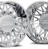 Dually Wheels The Mesh Forged 22x8.25 8x200 Polished SS Fronts 19-25 Dodge Ram 3500 DDC Wheels