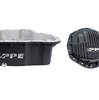 PPE Black Aluminum Oil Pan & Rear Differential Cover For 11-16 GM 6.6L Duramax