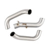 PPE Brushed Hot & Cold Side Intercooler Pipe Kit For 17-19 GMC Chevy 6.6L Duramax