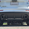 Rally Armor Black UR Mud Flaps w/ Nitrous Blue Logo For 2012-2019 Ford Focus ST/RS
