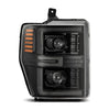 AlphaRex LUXX-Series Alpha-Black LED Projector Headlights For 2008-2010 Ford Super Duty/Excursion