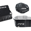 PPE Black Deep Transmission/Oil Pan/Rear Diff Cover For 2011-2016 GM 6.6L Duramax