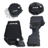 PPE Black Deep Trans/Oil Pan/Front & Rear Diff Cover For 20-24 GM 6.6L Duramax