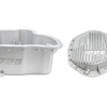 PPE Raw Aluminum Oil Pan & Rear Differential Cover For 2001-2010 GM 6.6L Duramax