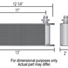 Derale 10 Row Stack Plate Engine Oil Cooler Kit w/ Sandwich Adapter - Universal
