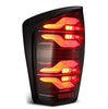 AlphaRex LUXX-Series Black/Red LED Tail Lights For 2016-2023 Toyota Tacoma