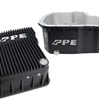 PPE Black Deep Aluminum Transmission & Oil Pan Kit For 2011-2016 GM 6.6L Duramax