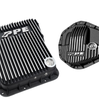 PPE Brushed Transmission Pan & Rear Diff Cover Kit For 2001-2019 GM 6.6L Duramax