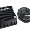 PPE Deep Black Transmission Pan & Rear Diff Cover For 2001-2019 GM 6.6L Duramax