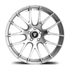 Fittipaldi (4) 360BS 19X9.5 5X120 +38 HB 74.1 Brushed Silver Aluminum Wheels