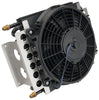 Derale 16 Pass Electra-Cool Remote Cooler -6AN Inlets 10" Fan - 15.75" x 11.5"