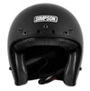 Simpson Motorcycle Chopper Helmet - Flat Black - XS