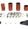 HPS Black Hot & Cold Side Charge Pipe Kit w/ Orange Boots For 2003-2007 Ford 6.0L Powerstroke