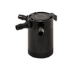 Mishimoto Black Aluminum Compact 3-Port Baffled Oil Catch Can - Universal