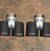 Valvetronic Designs 3.0/76mm Single To Dual Carbon Fiber Universal Exhaust Tips