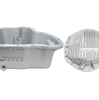 PPE Raw Aluminum Oil Pan & Rear Differential Cover For 2011-2016 GM 6.6L Duramax