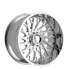 Fittipaldi (4) 24X10 8X6.5 Mirror Coat Wheels For 1953-2010 GMC Chevy Ford Dodge