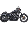 Vance & Hines Twin Slash 3" Black Slip-Ons For 14-22 Harley Davidson Sportster