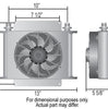 Derale 40 Row Hyper-Cool Extreme Remote Fluid Cooler -10AN 10" Fan 13" x 14.75"