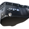 PPE Black Deep Aluminum Transmission & Oil Pan Kit For 2001-2010 GM 6.6L Duramax