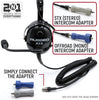 Rugged Radios Ultimate Headset For Stereo & Offroad Intercoms - Over The Head