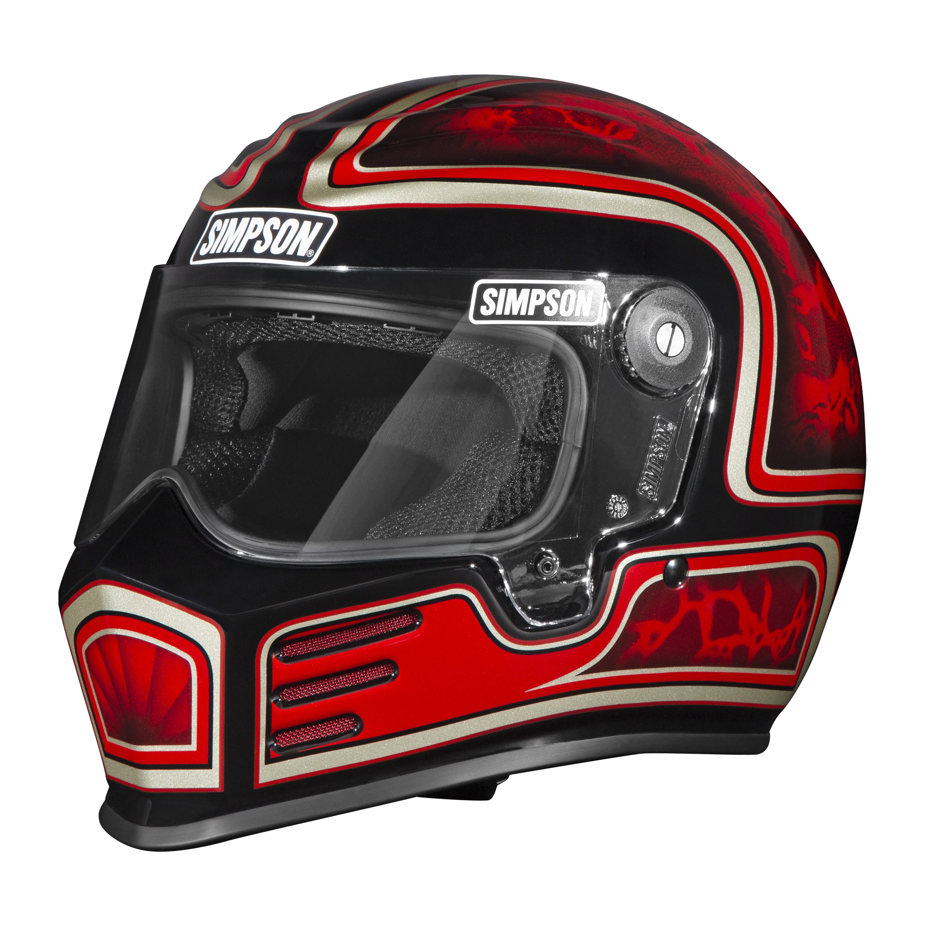 Simpson Motorcycle Outlaw Bandit 3.0 Helmet - Schultz Designs 2026 - Large - DOT/Snell M2025
