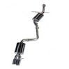 AWE Touring CatBack Exhaust Single Side 3.5" Blk Quad Tips For 09-16 Audi A4 2.0