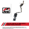 AWE Touring Edition Cat-Back Exhaust w/ 3.5” Black Tips For 10-17 Audi A5 2.0T