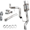 AWE 0FG Side Exit Cat-Back Exhaust w/ 4.5" Chrome Tips For 2021-2025 F-150 Regular Cab 3.5L/5.0L