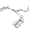 AWE Track Cat-Back Exhaust w/ 4" Chrome Tips For 15-20 Audi S3 2.0T