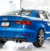 AWE Track Cat-Back Exhaust w/ 4" Chrome Tips For 15-20 Audi S3 2.0T