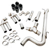 AWE Track Cat-Back Exhaust w/ 4" Black Tips For 2015-2020 Audi S3 2.0T AWD