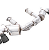 AWE Touring 3" Axle-Back Exhaust 4.5" Black Tips For 20-25 Chevrolet Corvette C8