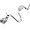 AWE Track Cat-Back Exhaust w/ 3.5” Chrome Tips For 15–17 Volkswagen Golf 1.8L