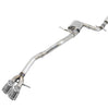 AWE Track Edition Cat-Back Exhaust w/ 3.5" Chrome Silver Tips For 2009-2018 VW Jetta 2.5L