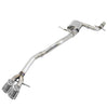 AWE Track Cat-Back Exhaust w/ 3.5" Chrome Tips For 16-18 Volkswagen Jetta 1.4T