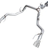 AWE 0FG Non-Res Cat-Back Exhaust w/ 5" Chrome Silver Tips For 2021-2025 F-150 Tremor 3.5L/5.0L
