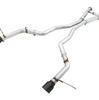 AWE Track Cat-Back Exhaust w/ 5" Black Tips For 14-21 Jeep Grand Cherokee SRT 6.4L