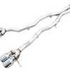 AWE Track Cat-Back Exhaust w/ 4.5" Chrome Tips For 21-25 BMW M3/M4 3.0L G8X