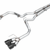 AWE Track Cat-Back Exhaust w/ 4” Black Quad Tips For 24-25 Ford Mustang GT 5.0L