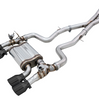 AWE Tuning SwitchPath Cat-Back Exhaust w/ 4" Black Tips For 15-20 BMW M3/M4 3.0L