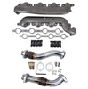 KC Turbos Upgraded Exhaust Manifolds & Odawgs Bellowed Up Pipes Kit For Early 1999 Ford 7.3L Powerstroke F-250/F-350/F-450/F-550 (E99)