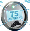 Razorback Belt Temp Gauge/Right Side Mount For 2021-2022 Can-Am X3 X-Series - Blue